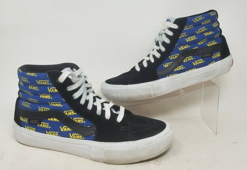 Sneakers VANS uomo Pro Classics SK8 Hi 721454 scamosciate nero blu taglia 7 5 US