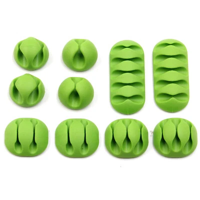 10 Pack Clips Cable Organizer Cord Management Charger Desktop Clip Wire Holder - Image 1 of 4