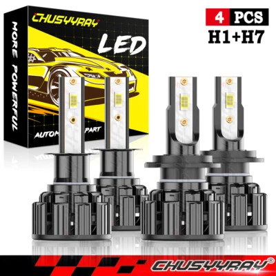 for Suzuki Forenza 2004-2008 4x 6000K White LED Headlights High/Low Beam Bulbs - Image 1 of 4