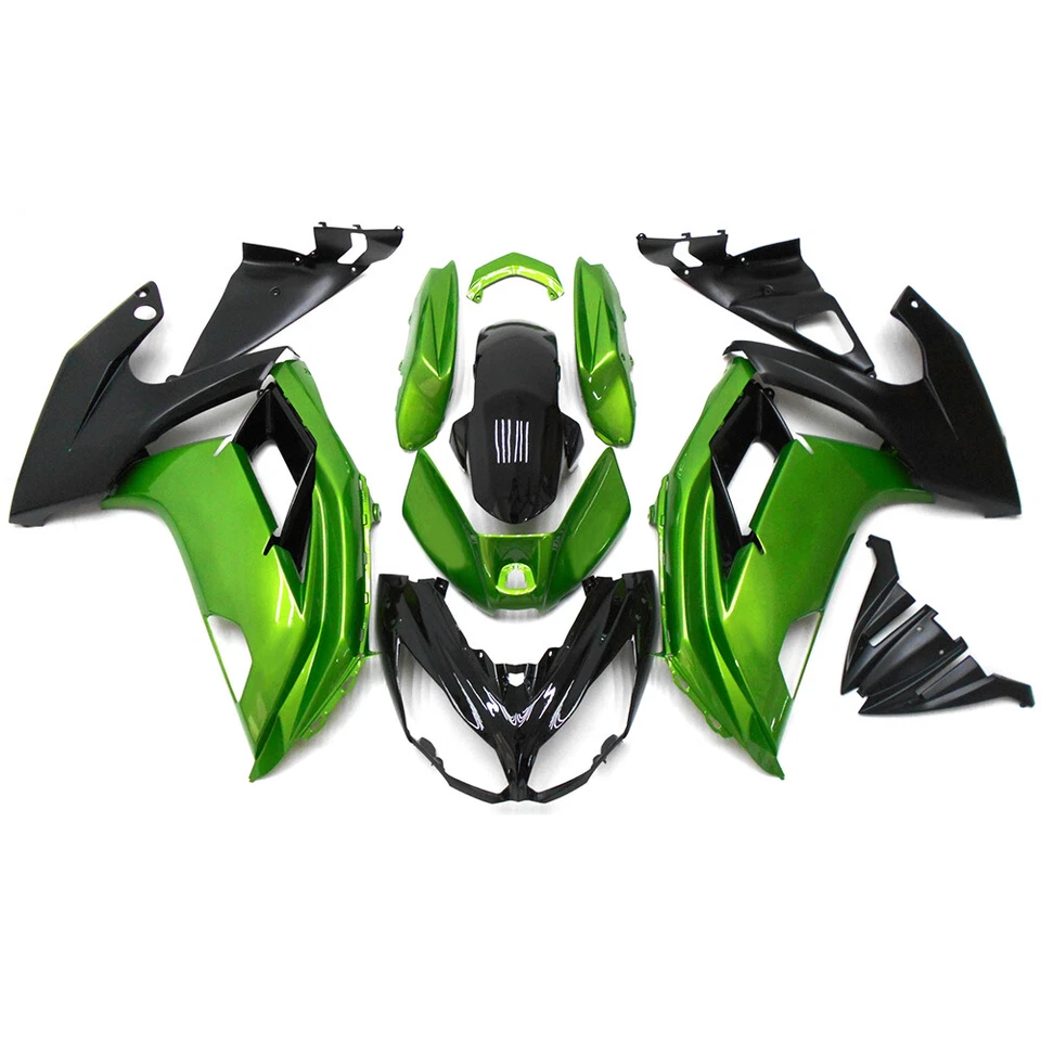 Kit de carenados ABS para Kawasaki Ninja 650 ER-6F 2012-2016 kit de carrocería verde negro Foto 1 de 4