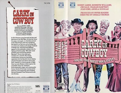 U.K. Comedy CARRY ON COWBOY on VHS w/Sidney James, Kenneth Williams - Image 1 of 2