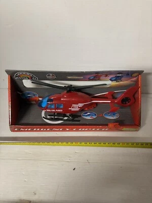 ELICOTTERO VIGILI DEL FUOCO IN PLASTICA VINTAGE - Immagine 1 di 4