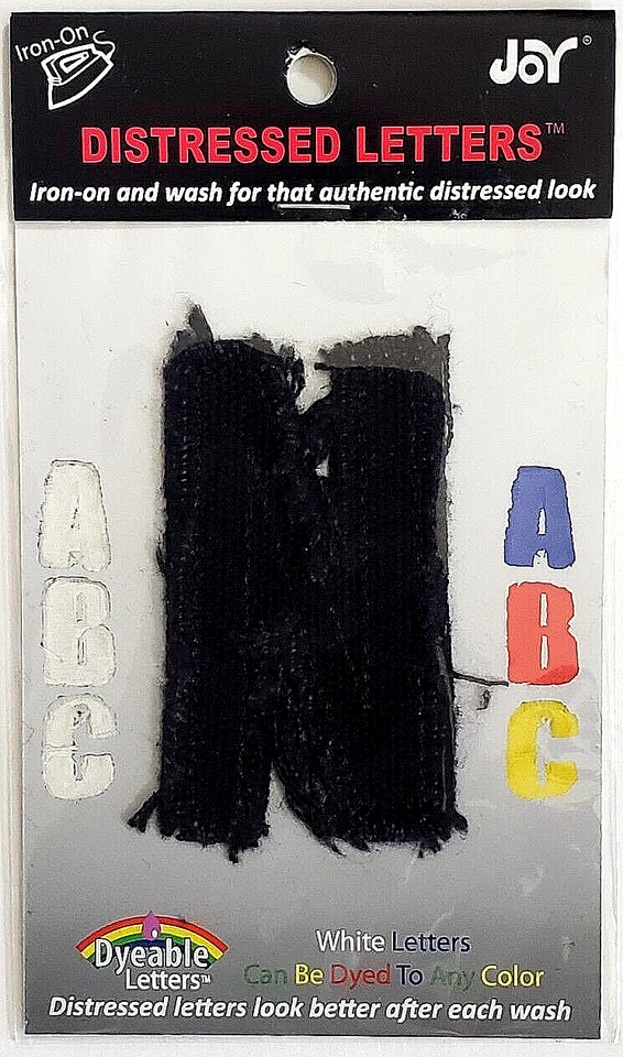 JOY LETTER SHOP 2,5 pulgadas NEGRO Hierro Envejecido Sobre Letra - N Foto 1 de 1