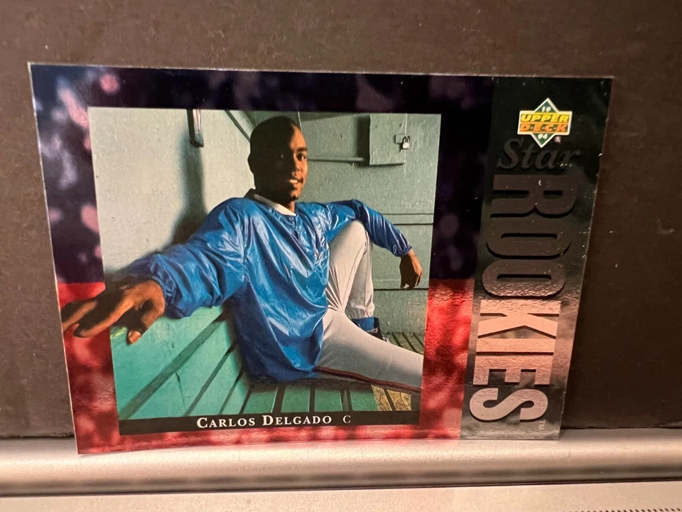 Carlos Delgado Rookie Card - 1994 Upper Deck Star Rookies Electric Diamond #8 - Image 1 of 1