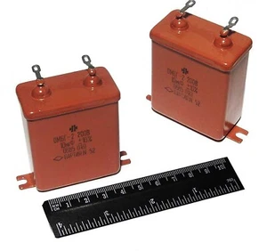 2pcs Condensatore PIO 10uF 200V OMBG-2 / MBGO Amplificatore valvolare URSS NOS - Foto 1 di 3