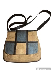 Cork Purse Shoulder Crossbody Bag Natural Portugal Eco Friendly - Picture 1 of 4