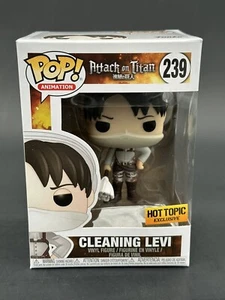 Funko Pop Attack on Titan Hot Topic Exclusive Vinyl Figure Cleaning Levi 239 - Picture 1 of 6
