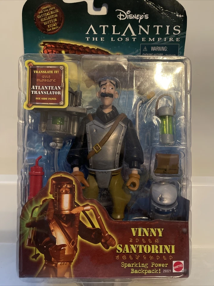 Figura Disney Atlantis El Imperio Perdido Vinny Santorini 6" Edición Europea NUEVO Foto 1 de 1