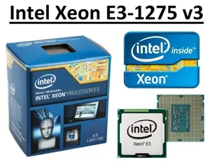 Intel Xeon E3-1275 v3 SR14S 4 Core Clock 3.5 - 3.9 GHz, Socket LGA1150, 84W CPU - Picture 1 of 2
