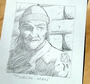 Original ART #14 Wizards of the Coast Pigeon-Man 2 of 2 by "Phred" Rawles - Bild 1 von 1