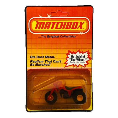 Matchbox MB-23 Honda ATC 250R Vehicle Three 3 Wheeler ATV Red - New - Image 1 of 4