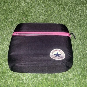 Converse Lunch Box Bag 9” X 6” Black & Pink - Picture 1 of 6