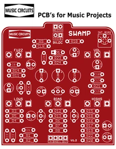 SWAMP guitar fx PCB - Based on the DEEP TRIP BOG FUZZ - Picture 1 of 2