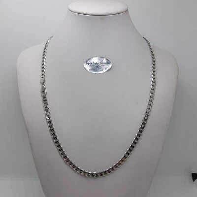 CATENA DA UOMO- UNISEX IN ARGENTO 925 A MAGLIA GRUMETTA DA 60 cm 28 GR. (0445) - Immagine 1 di 4