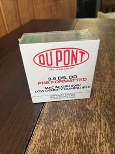 Disquettes formatées 3,5" compatibles DuPont DS DD Macintosh et IBM boîte de 10 NEUVES - Photo 1/6