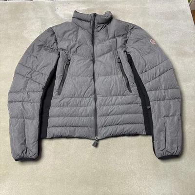 Moncler Grenoble Jacket Mens Size 3 Gray Down Puffer Full Zip Winter Coat 53345 - Image 1 of 4