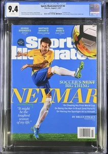 NEYMAR ROOKIE RARE SPORTS ILLUSTRATED 2017 WORLD CUP BRAZIL SOCCER JR. CGC 9.4 - Picture 1 of 2