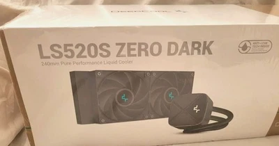 Deepcool LS520S ZERO DARK Liquid CPU Cooler 240mm R-LS520-BKNNMM-G-1 - Image 1 of 4