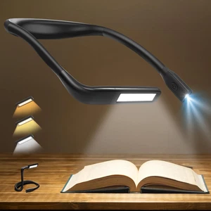 Neck Reading Light Book Lovers Gifts, Rechargeable 2000Mah 10-80Hrs Eye-Friendly - Picture 1 of 12
