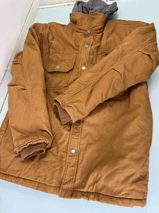Dickies Felpa con Cappuccio Giacca Cappotto Uomo Grande L Tela Abbigliamento da Lavoro Trapuntato Foderato Full Zip - Foto 1 di 12