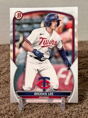 2023 Bowman Draft Paper Brooks Lee Minnesota Twins Prospect # BD-75 - Image 1 of 2