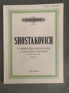 SHOSTAKOVICH 24 PRELUDES AND FUGUES Vol. II: Nos. 13-24 Opus 87 Piano EP 4716b - Picture 1 of 4