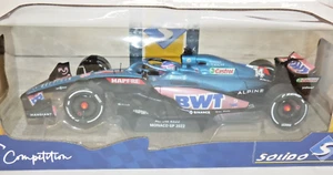 Solido 1:18th scale Alpine A522 Monaco GP 2022 Fernando Alonso Formula 1 car - Picture 1 of 1