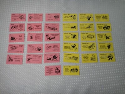 Monopoly Nascar Edition 1997 piezas de repuesto piezas de juego tarjetas de oportunidad y comunicación Foto 1 de 4