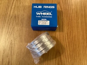 WHEEL CONNECT Hub Centric Rings 71.5 to 57.1mm Set of 4 Aluminium Alloy Hubrings - Picture 1 of 3