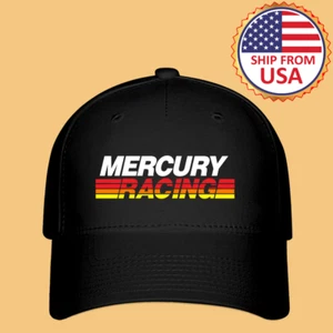 Gorra de béisbol negra Mercury Racing Boats para hombre talla S/M y L/XL - Imagen 1 de 3