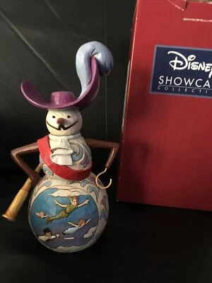 Disney Peter Pan Snowman Captain Hook Pirate Christmas Figurine Jim Shore Rare - Image 1 of 4