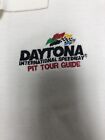 Polo de course adulte Hanes Daytona Pit Tour guide bouton devant coton blanc L