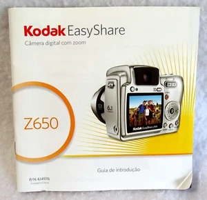 Guía de introducción de cámara digital Kodak Z650 solo en español y portugués - Imagen 1 de 2