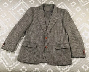 Chaqueta de tweed de lana nueva vintage de Dunn & Co para hombre talla 40 patrón de espiga corta - Imagen 1 de 22