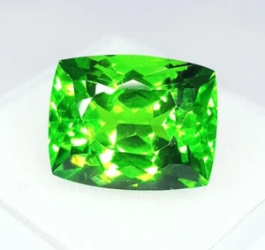 Pietra Preziosa Sciolta Certificata Peridoto Naturale 19 Ct Taglio Cuscino Peridoto Gemma O34 - Foto 1 di 13