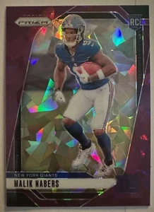 2024 Panini Prizm - Rookies Malik Nabers #370 Purple Ice Prizm /225 (RC) - Bild 1 von 2