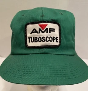 De colección AMF Tuboscopio Verde Marca K Snapback Camionero Sombrero Gorra Parche EE. UU. - Imagen 1 de 7