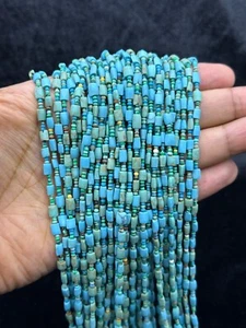 3mm Natural Good Quality Turquoise Tiny Seed Beads Strands For Jewelry Making - Picture 1 of 5