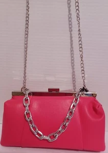 Emperia crossbody chain handle bag. In Pretty PINK. - Picture 1 of 6