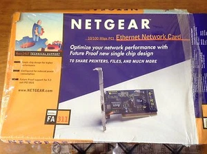 Netgear FA311 10/100 Mbps PCI Ethernet Network Card USED but in good condition - Picture 1 of 3