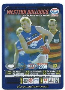2005 Teamcoach Blue Star Premium Prize Card (89) Adam COONEY Western Bulldogs - Picture 1 of 1