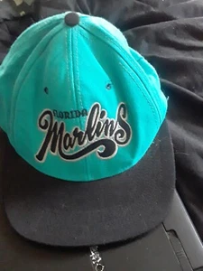 MLB Vintage Florida Marlins Snapback Hat American Needle 90s NWT  not worn rare  - Picture 1 of 3