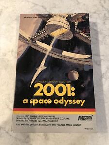 2001: a space odyssey Rare Vintage 1985 Big Box VHS Sealed w/ No Cello Wrap