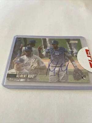 2021 Topps Stadium Club Keibert Ruiz Rookie Auto Officially Sealed Topps RC - Image 1 of 3