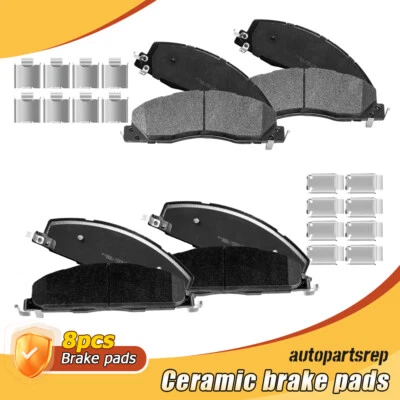 Pastillas de freno delanteras y traseras de cerámica para camioneta Ram 2500 3500 2011-2016 2017 2018 Foto 1 de 4