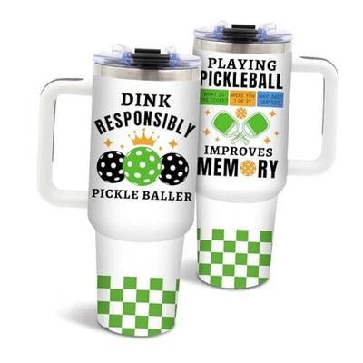 Vaso Regalos para Mujer, Hombre, Decoraciones de Fiesta, Navidad, Cumpleaños Pickleball Foto 1 de 4