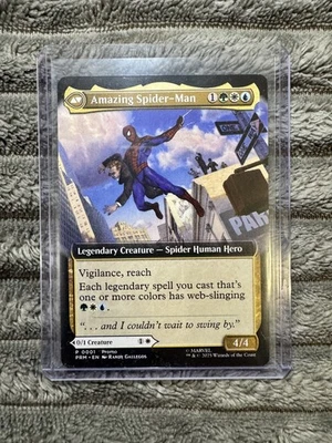 The Amazing SpiderMan Peter Parker NYCC 2025 EXCL Magic The Gathering Promo Card - Image 1 of 4