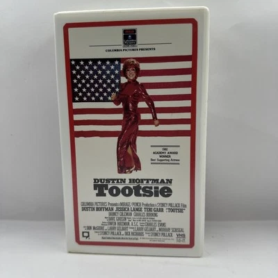 Tootsie (VHS, 1982) Dustin Hoffman Jessica Lange Teri Garr Clamshell Case Rare - Image 1 of 4