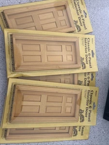 7 x Dolls house miniatures: split six-panel interior doors by Houseworks #6007 - Picture 1 of 4