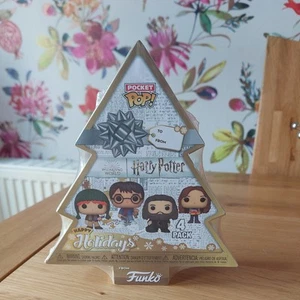 Funko Pocket Pop! HP - Harry Potter - Tree Holiday Box 4pc - Harry Potter - Picture 1 of 3